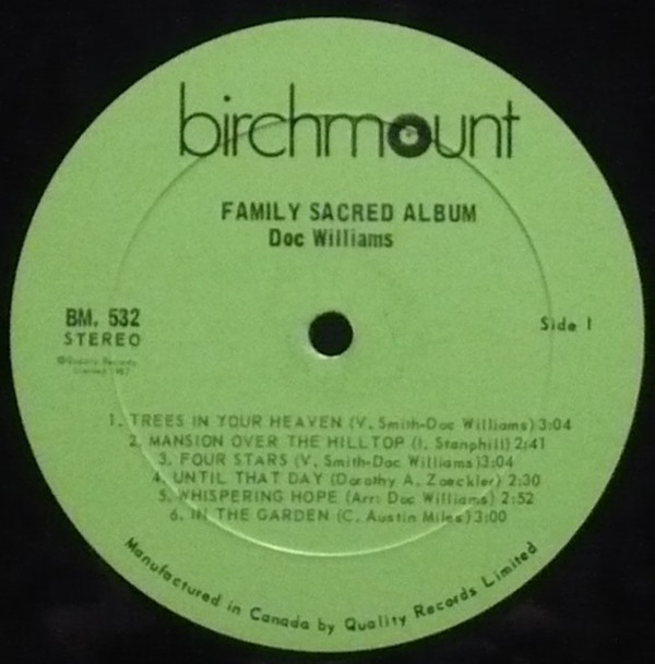 Doc Williams - Family Sacred Album | Birchmount (BM532) - 3