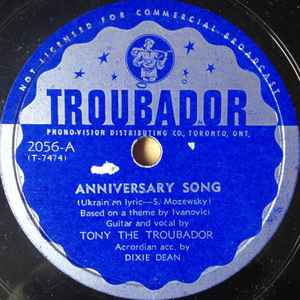 Tony The Troubador - Anniversary Song/The Cossack Rides To Battle album cover
