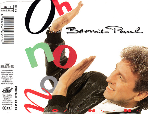 télécharger l'album Bernie Paul - Oh No No 90