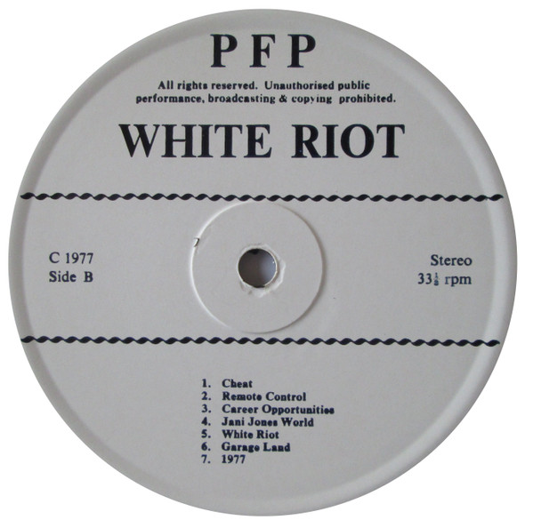 The Clash – White Riot -Live (1977, Vinyl) - Discogs