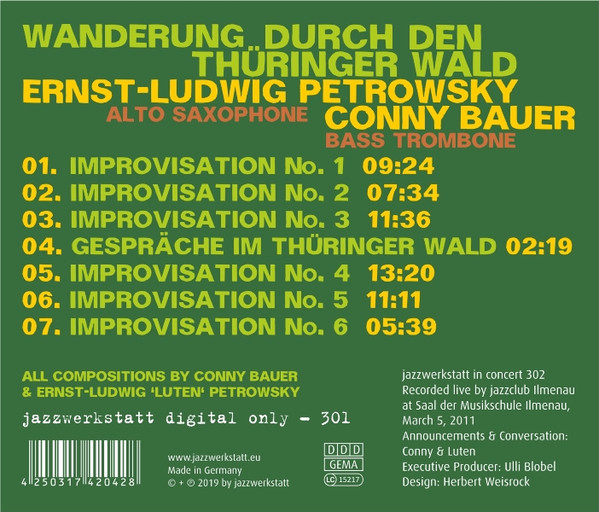 baixar álbum ErnstLudwig Petrowsky, Conny Bauer - Wanderung Durch Den Thüringer Wald