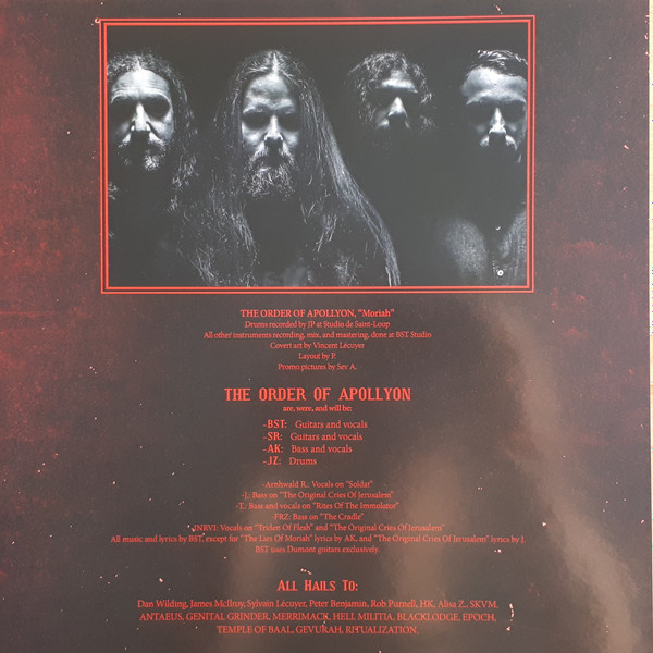 last ned album Download The Order Of Apollyon - Moriah album