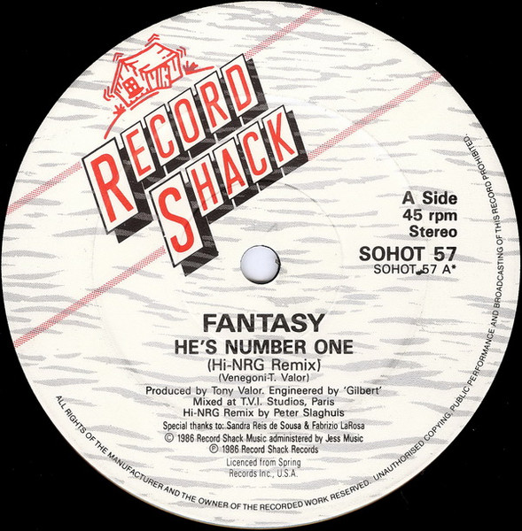 Fantasy – He's Number One (1986, Vinyl) - Discogs