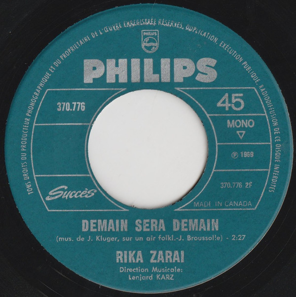 Rika Zarai - Casatschok | Philips (370.776) - 2