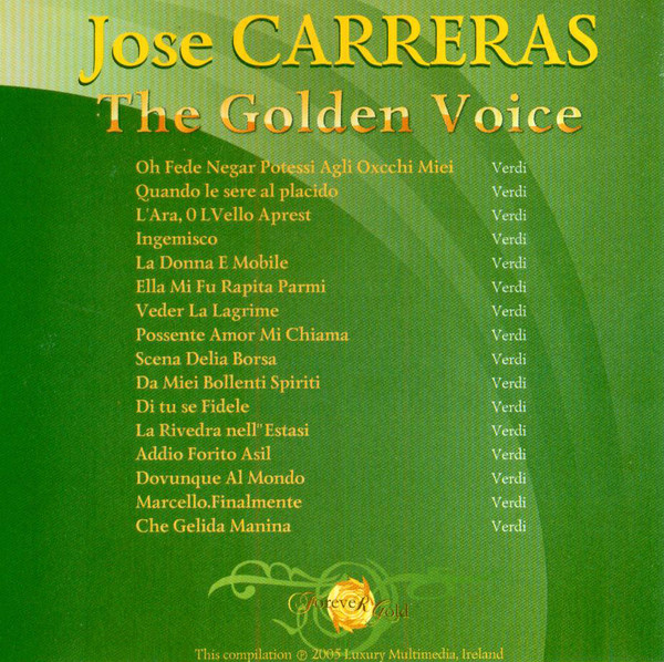 télécharger l'album José Carreras - The Golden Voice