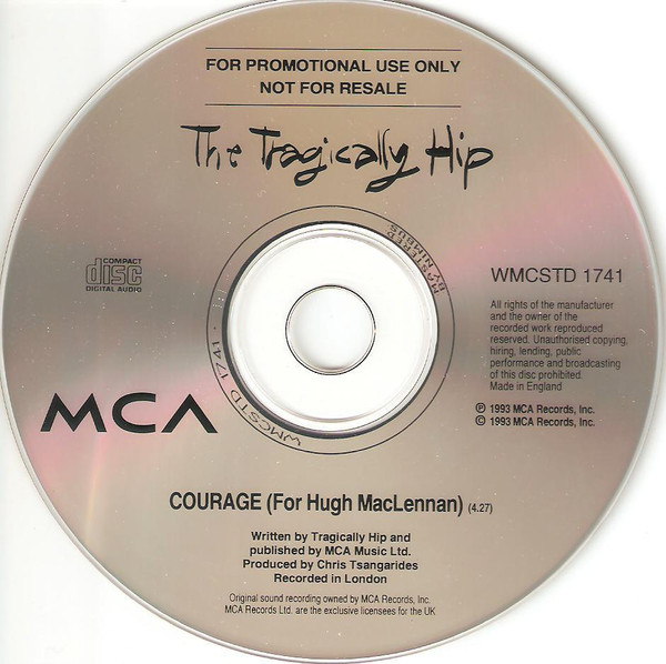 The Tragically Hip – Courage (1993, CD) - Discogs