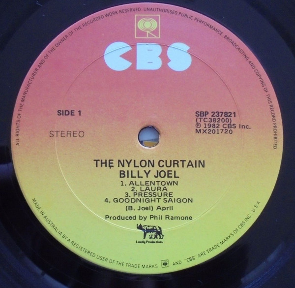 Billy Joel - The Nylon Curtain | CBS (SBP 237821) - 5