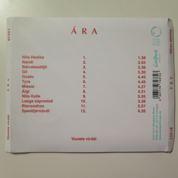 Album herunterladen Download ÁRA - Vuoste Virdái album