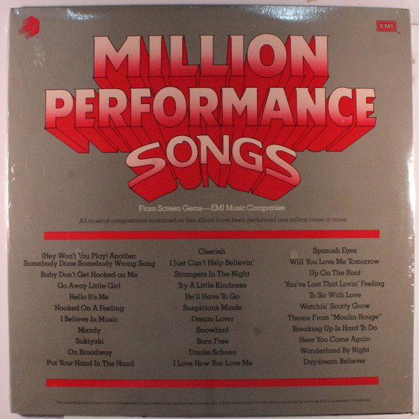 lataa albumi Various - Million Performance Songs