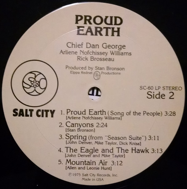 baixar álbum Chief Dan George, Arliene Nofchissey Williams, Rick Brosseau - Proud Earth