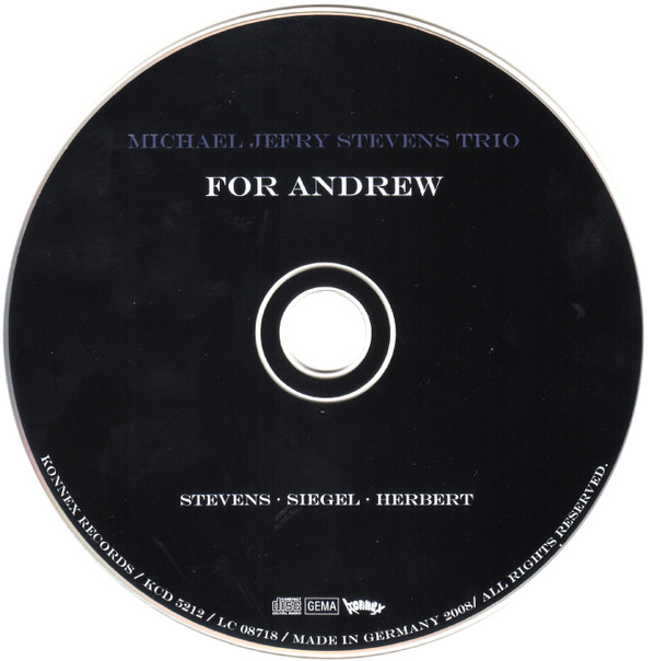 descargar álbum Michael Jefry Stevens Trio - For Andrew