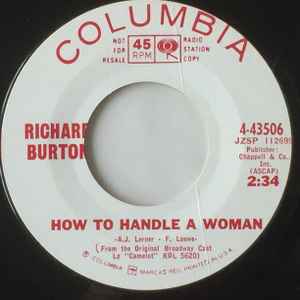 Richard Burton How To Handle A Woman Camelot 1966 Vinyl