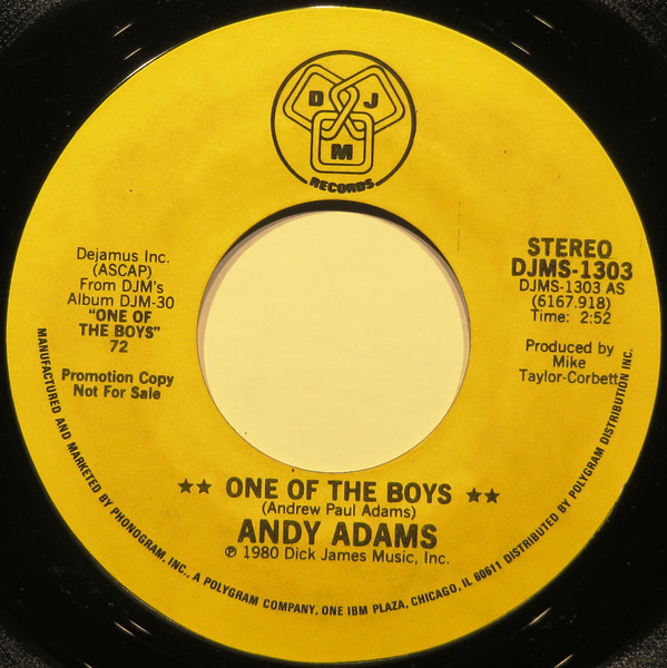 Album herunterladen Andy Adams - One Of The Boys