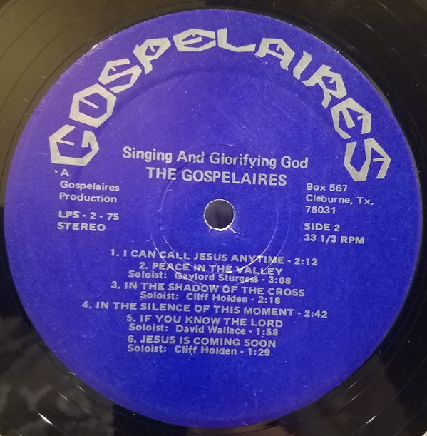 baixar álbum The Gospelaires - Singing And Glorifying God