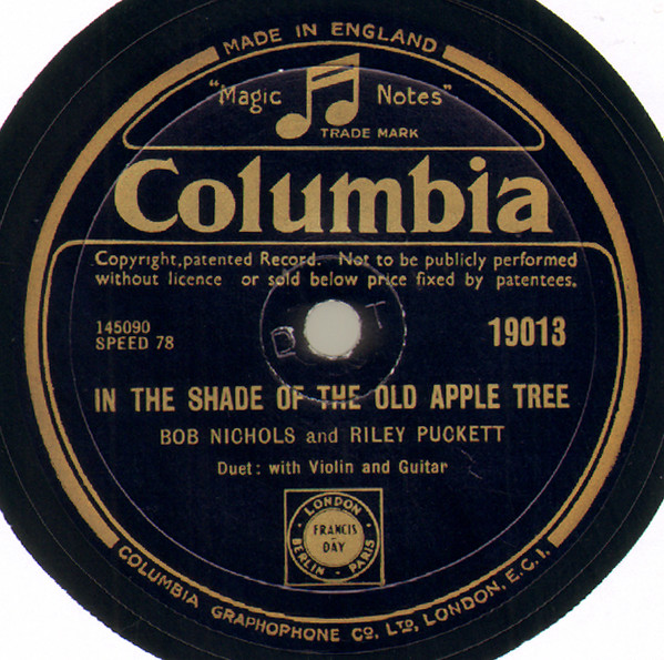 descargar álbum Bob Nichols And Riley Puckett - My Blue Ridge Mountain Queen In The Shade Of The Old Apple Tree