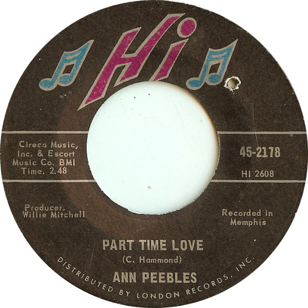 Ann Peebles - Part Time Love / I Still Love You | Releases | Discogs