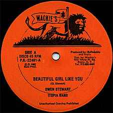 Owen Stewart - Beautiful Girl Like You / Message From Jah album cover