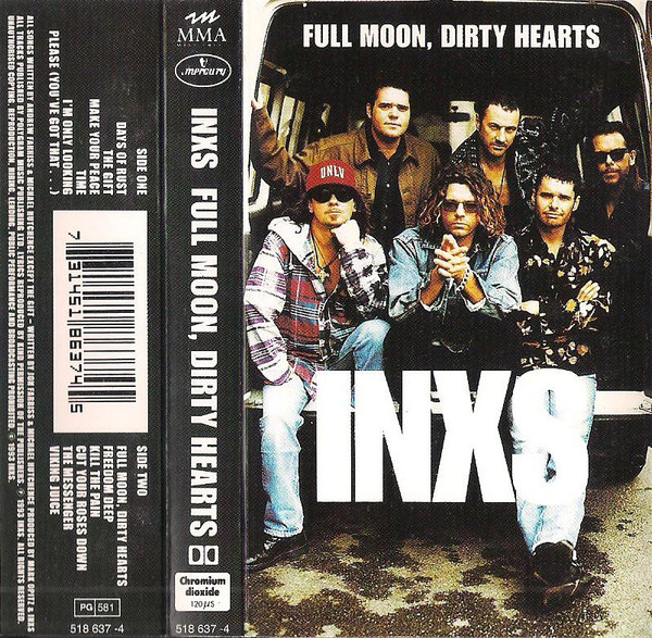 INXS – Full Moon, Dirty Hearts (1993, Cassette) - Discogs