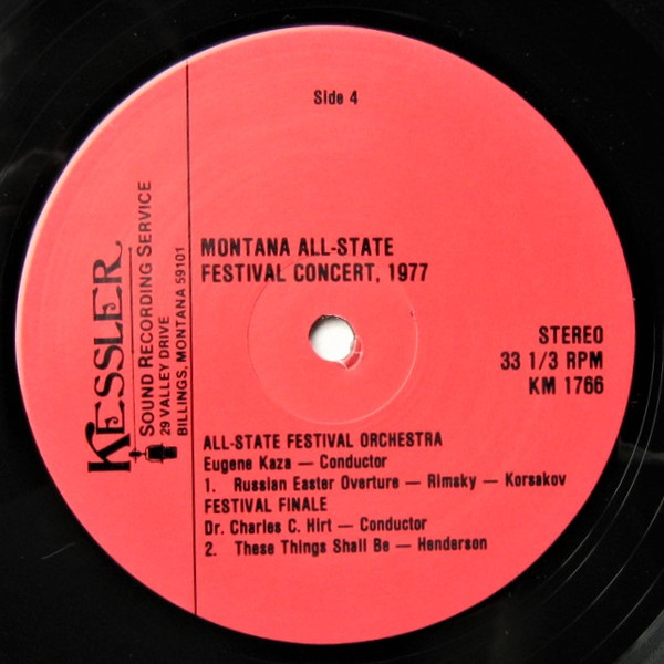 lataa albumi AllState Festival Band, AllState Festival Choir, AllState Festival Orchestra - Montana All State Festival Concert 1977