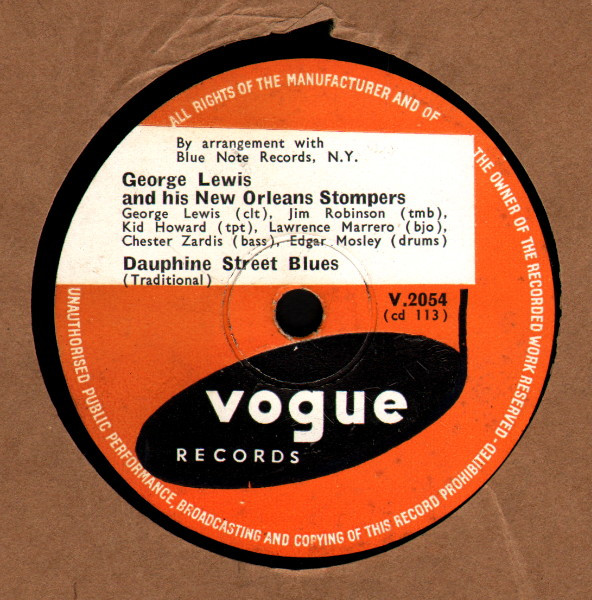 George Lewis And His New Orleans Stompers – Dauphine Street Blues 