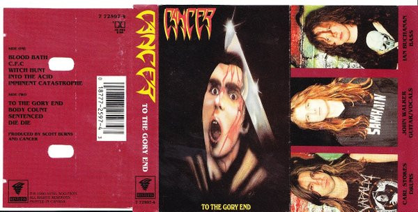 Cancer – To The Gory End (1990, Cassette) - Discogs