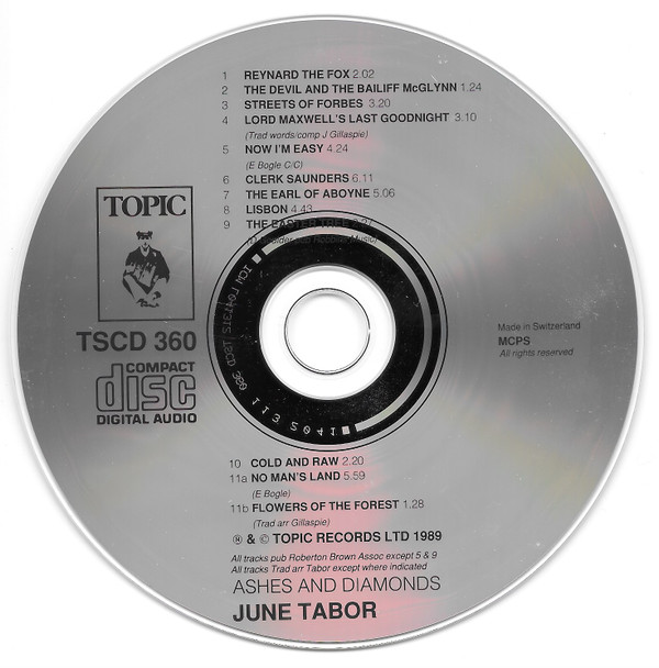 Album herunterladen June Tabor - Ashes And Diamonds