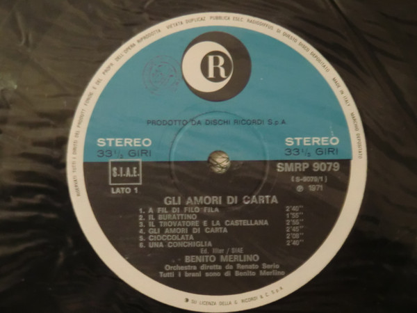 ladda ner album Benito Merlino - Gli Amori Di Carta