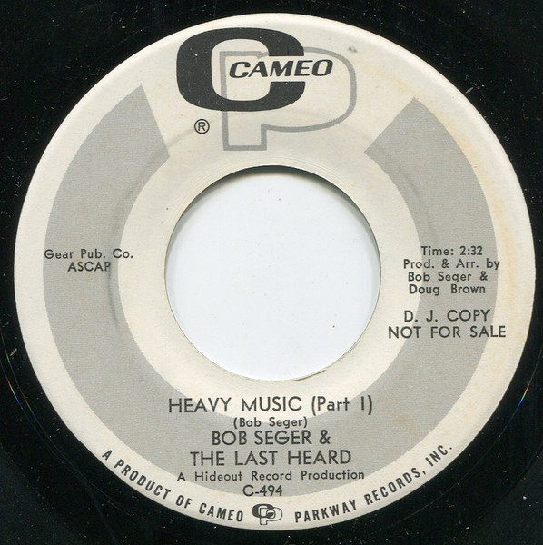 Bob Seger And The Last Heard – Heavy Music (1967, Vinyl) - Discogs