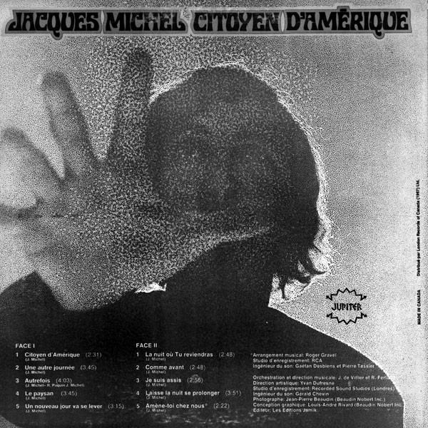 Jacques Michel - Citoyen D'Amérique | Jupiter (YDS 8031) - 2