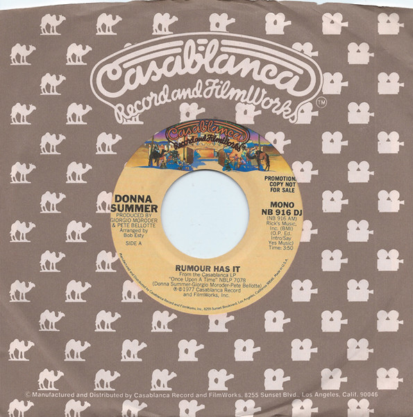 Big 11X17 encadrée Donna Summer "Once upon a time" 1977 LP album cd 45 PROMO AD 