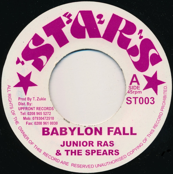 Junior Ross & The Spears – Babylon Fall (1975, Vinyl) - Discogs