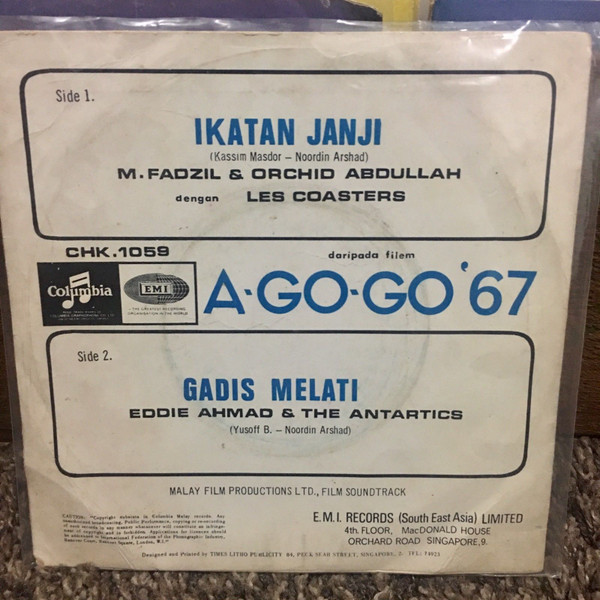 télécharger l'album MFadzil & Orchid Abdullah dengan Les Coasters, Eddie Ahmad & The Antartics - A Go Go 67
