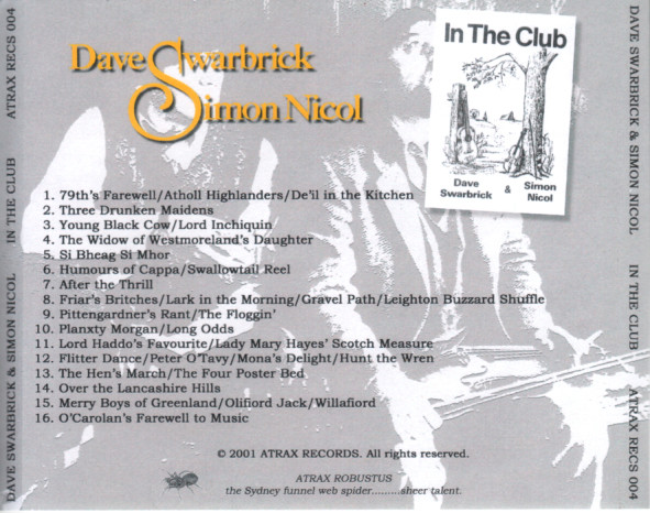 last ned album Dave Swarbrick, Simon Nicol - In The Club