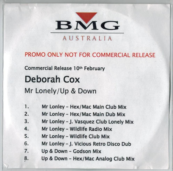 Deborah Cox – Up & Down (In & Out) / Mr. Lonely (Dance Mixes