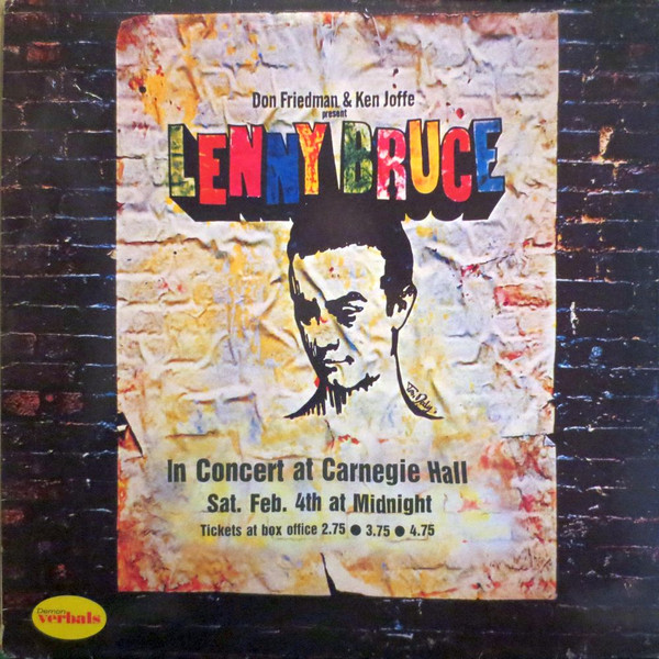 Lenny Bruce – In Concert At Carnegie Hall (1986, Vinyl) - Discogs