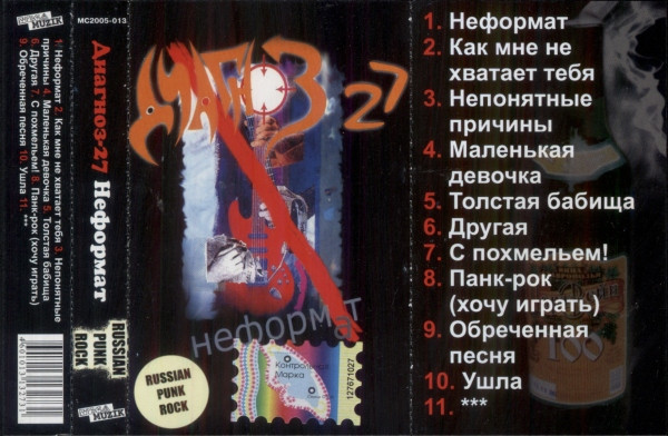 last ned album Диагноз27 - Неформат
