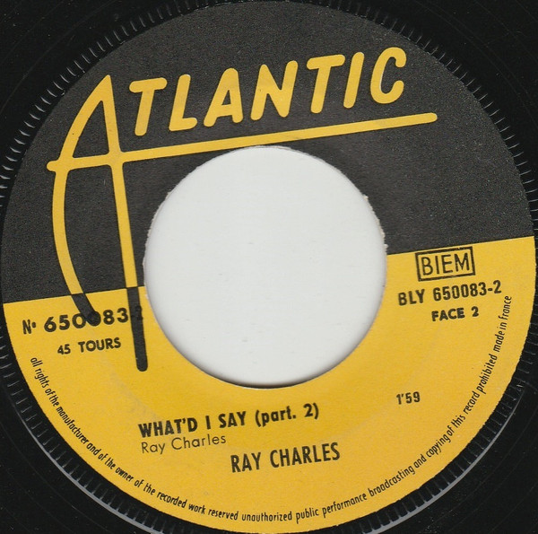 last ned album Ray Charles - Vol 1 Whatd I Say Part 1 2