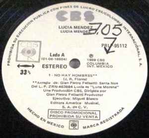 Lucía Méndez (2) - No Hay Hombres album cover