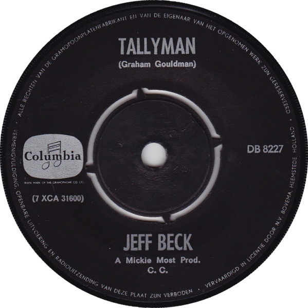 last ned album Jeff Beck - Tallyman