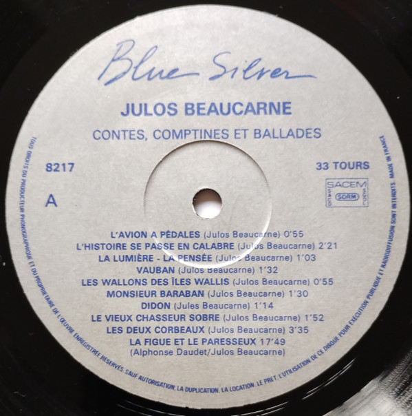 Julos Beaucarne - Contes comptines et ballades | Blue Silver (88217-1) - 3