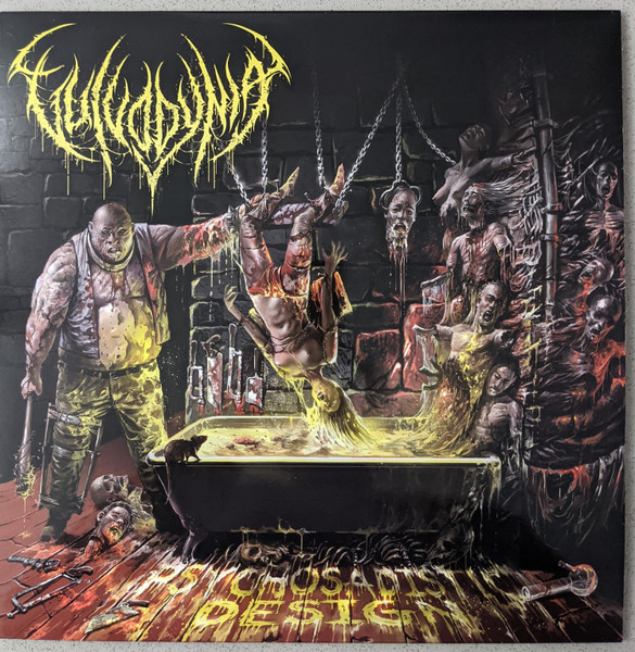 Vulvodynia – Psychosadistic Design (2021, Lime/black/red splatter 