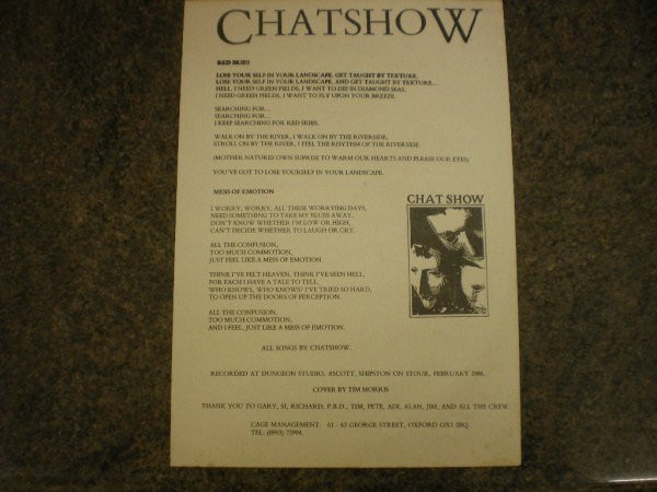 descargar álbum Chatshow - Red Skies