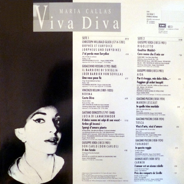 lataa albumi Maria Callas - Viva Diva