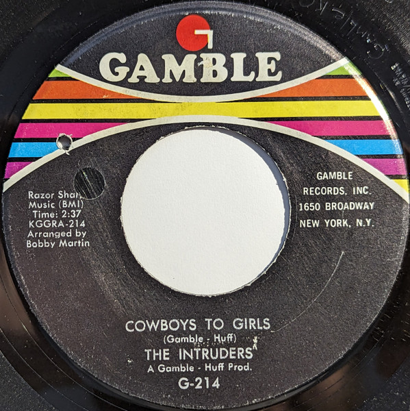 The Intruders - 1968 - Cowboys To Girls Free Download