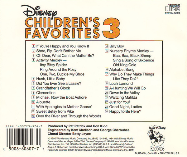 baixar álbum Larry Groce And The Disneyland Children's SingAlong Chorus - Disney Childrens Favorites 3