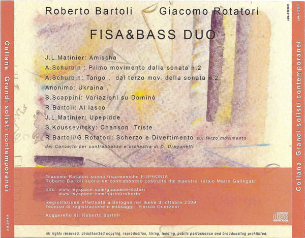 lataa albumi Roberto Bartoli, Giacomo Rotatori - Fisa Bass Duo Amischa