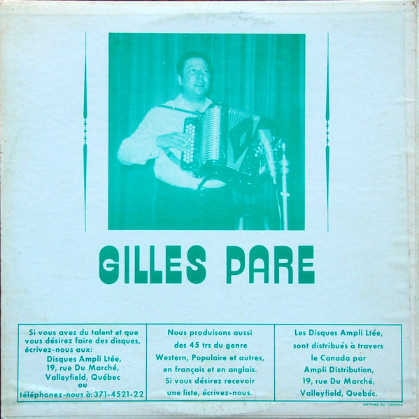 descargar álbum Gilles Paré - Gilles Paré Et Ses Folkloristes De La Mauricie Vol2