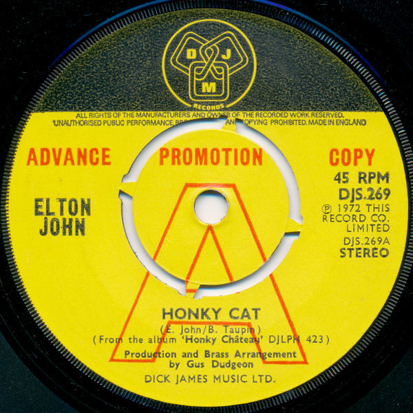 Elton John – Honky Cat (1972, Vinyl) - Discogs