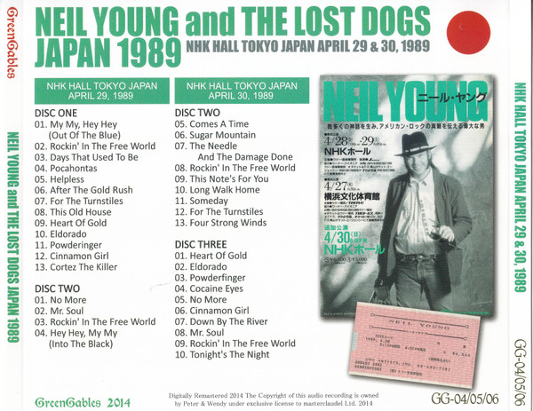 last ned album Neil Young And The Lost Dogs - Japan Tour 1989