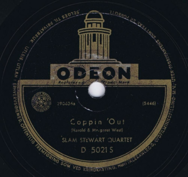 SLAM STEWART QUARTET w JOHN COLLINS MUSICRAFT Blues Collins/ Coppin’ Out